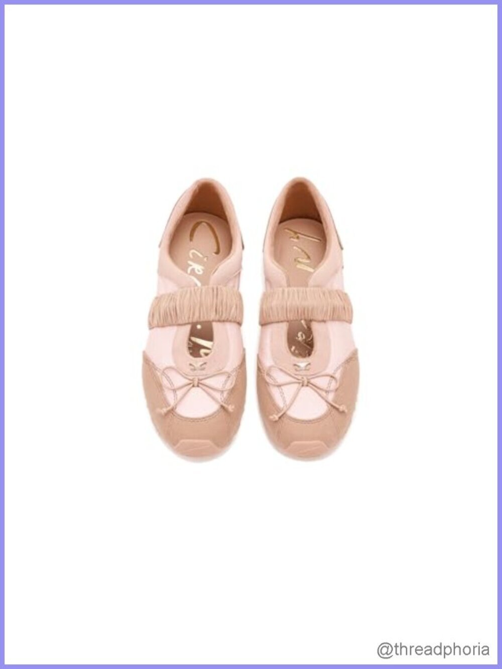 Ballet Sneaker Slip-On Fashion Sneaker with Leather and Suede - Picture 2 of 6